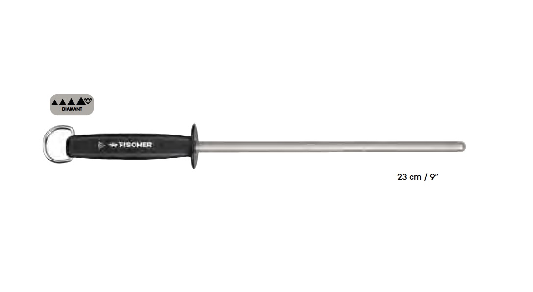 Fusil Rond 23cm en particules de diamant, Fischer Bargoin