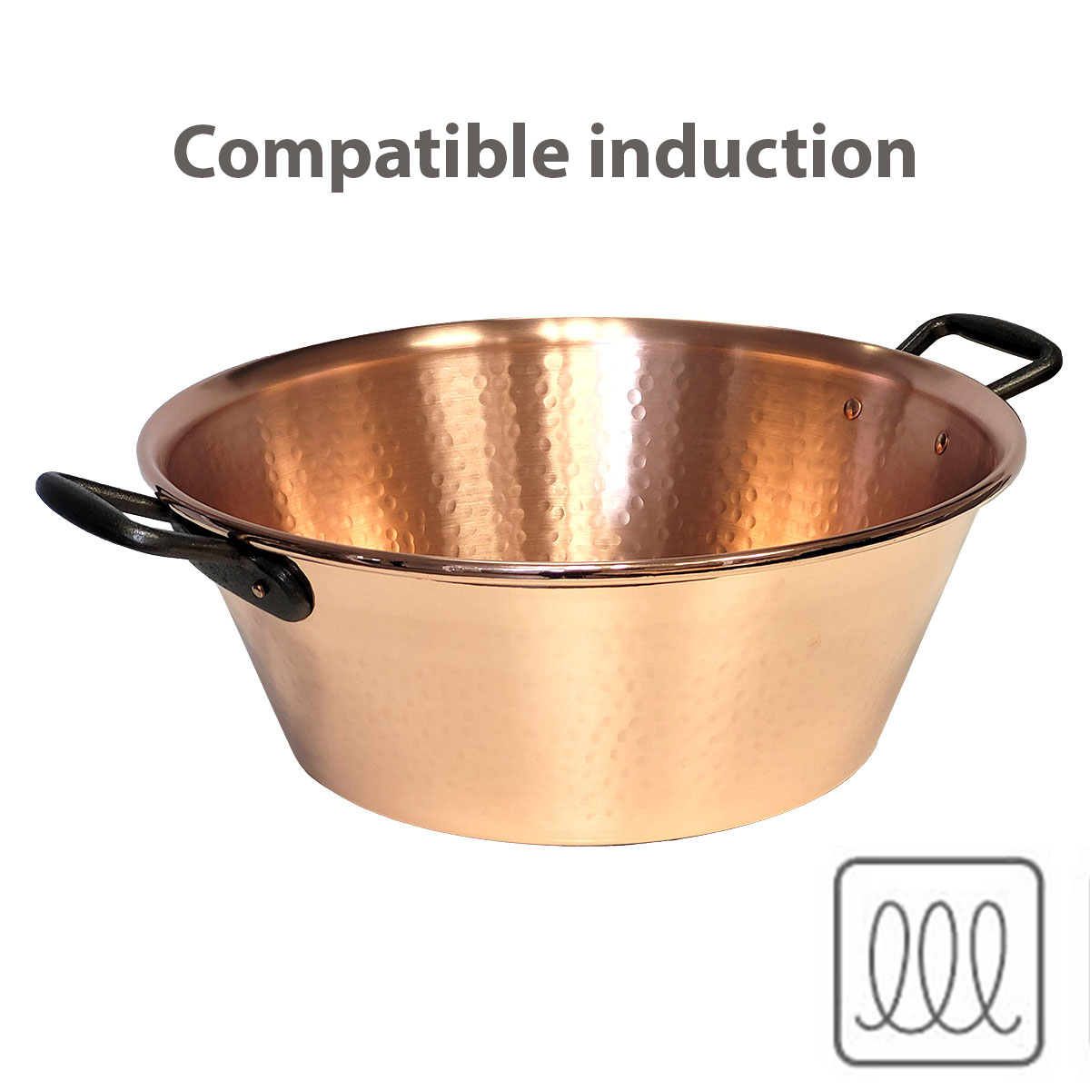 Baumstal, bassine à confiture en cuivre 38 cm induction + tous feux