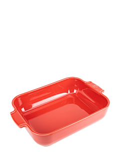 Peugeot, Appolia Plat four céramique rectangle rouge 32 cm