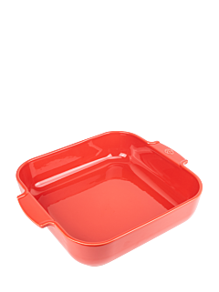 Peugeot, Appolia Plat four céramique carré rouge 36 cm