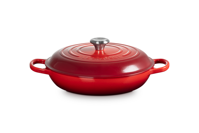 Faitout en fonte émaillée, cerise 30cm, le Creuset