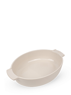 Peugeot, Appolia Plat four céramique ovale écru 31 cm