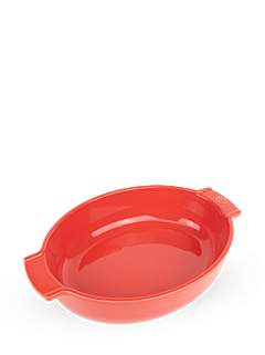 Peugeot, Appolia Plat four céramique ovale rouge 31 cm