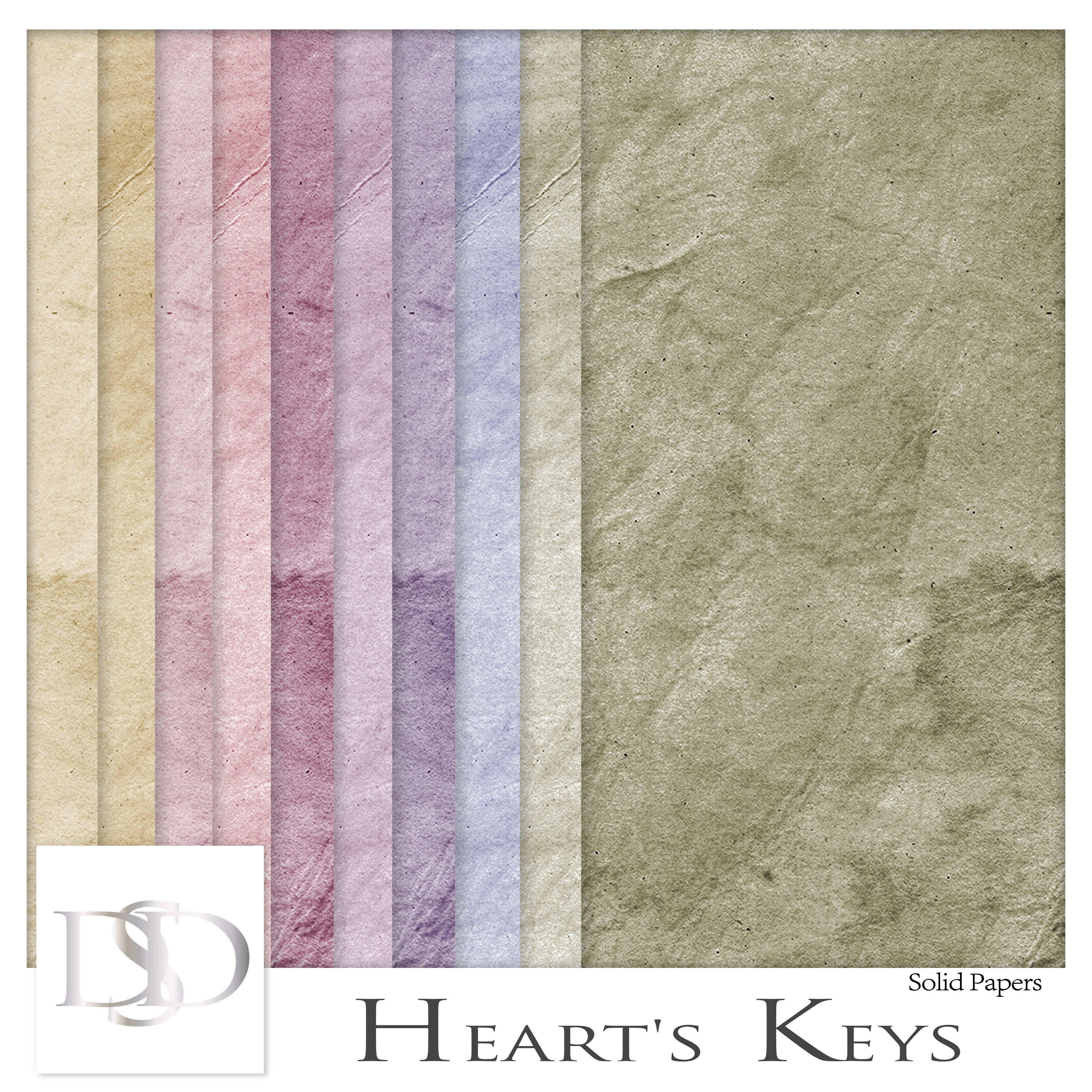 Heart's Keys Solid Papers