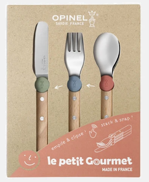 Set de Couverts pour Enfants – Le Petit Gourmet – Coffret Panaché, Opinel 