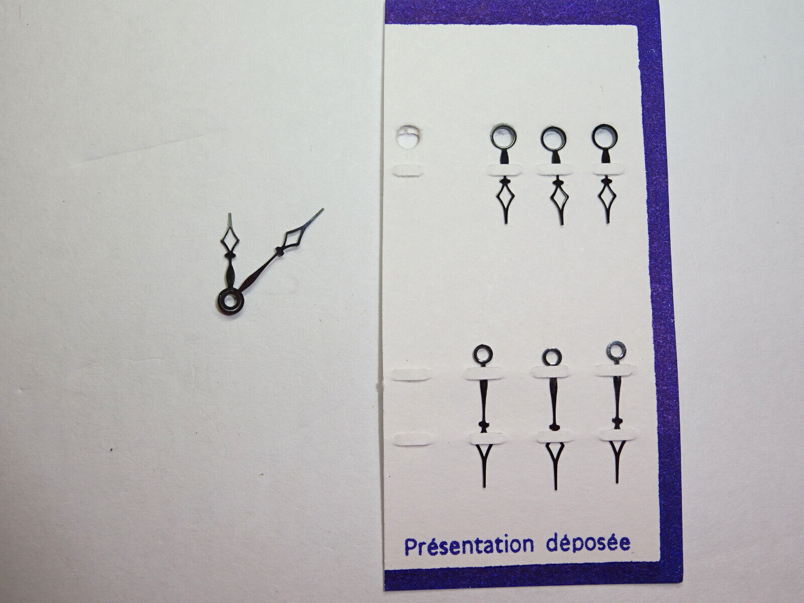 Valjoux 7750 7753 7760 ETA black hands hour + minute