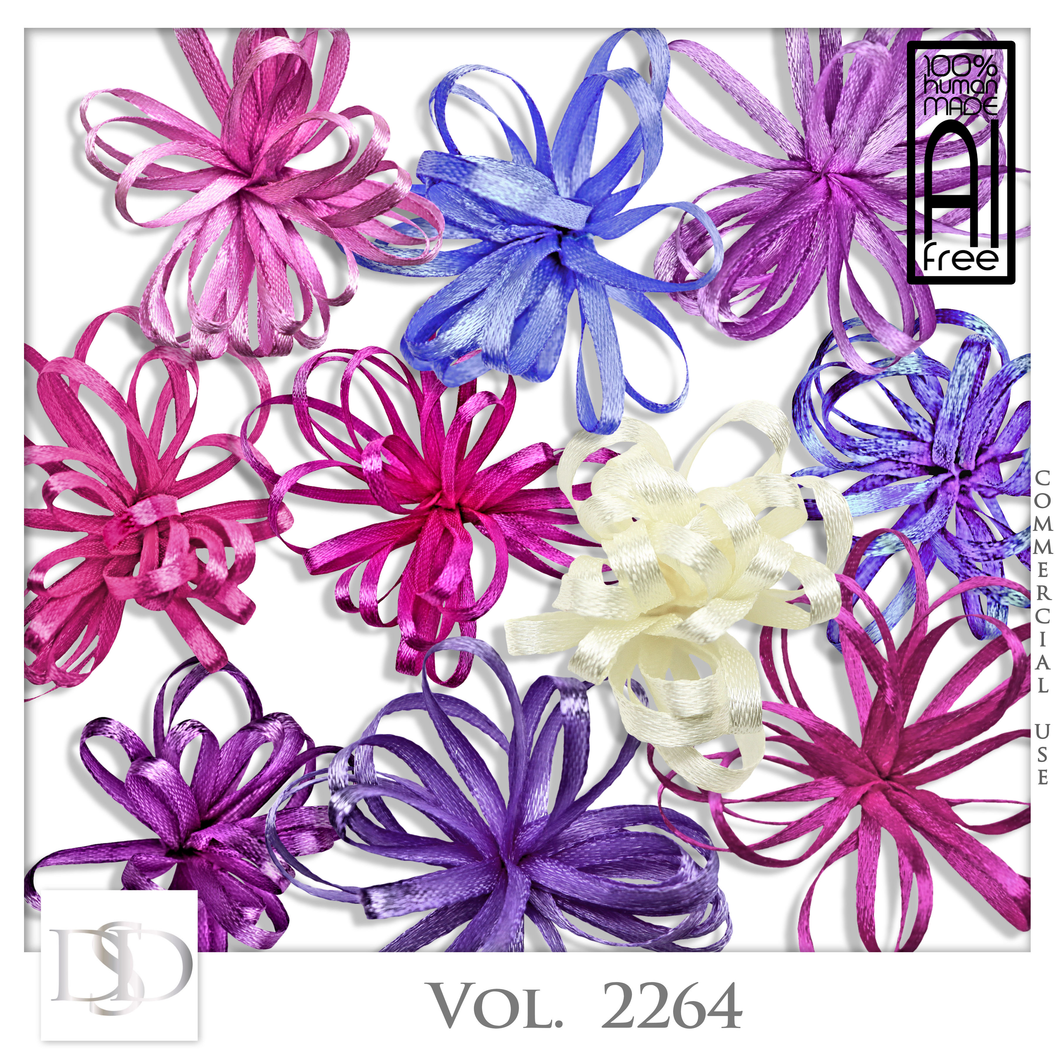 Vol. 2264 Ribbons Flowers