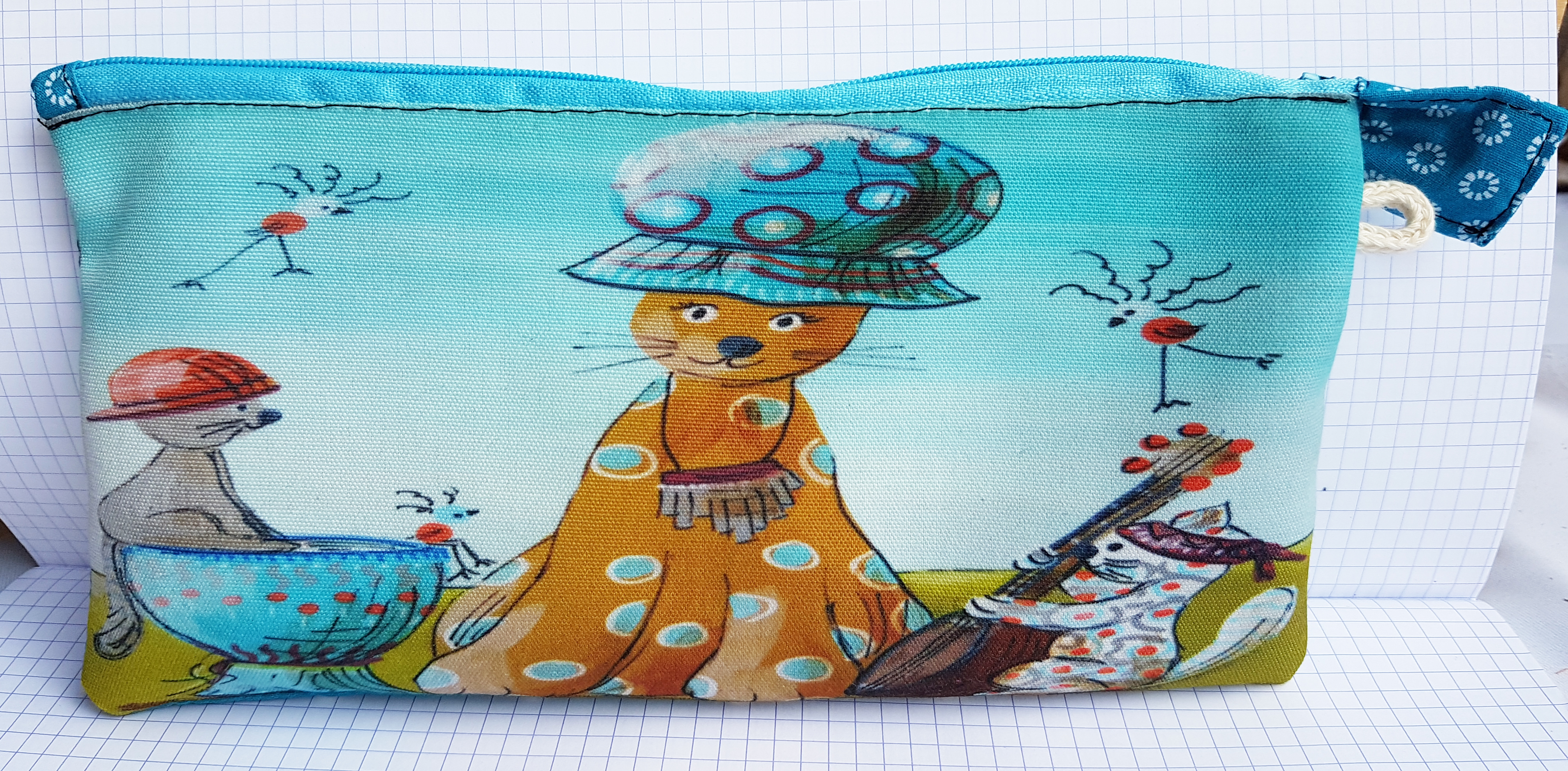 trousse les chats 12 x 24 cm