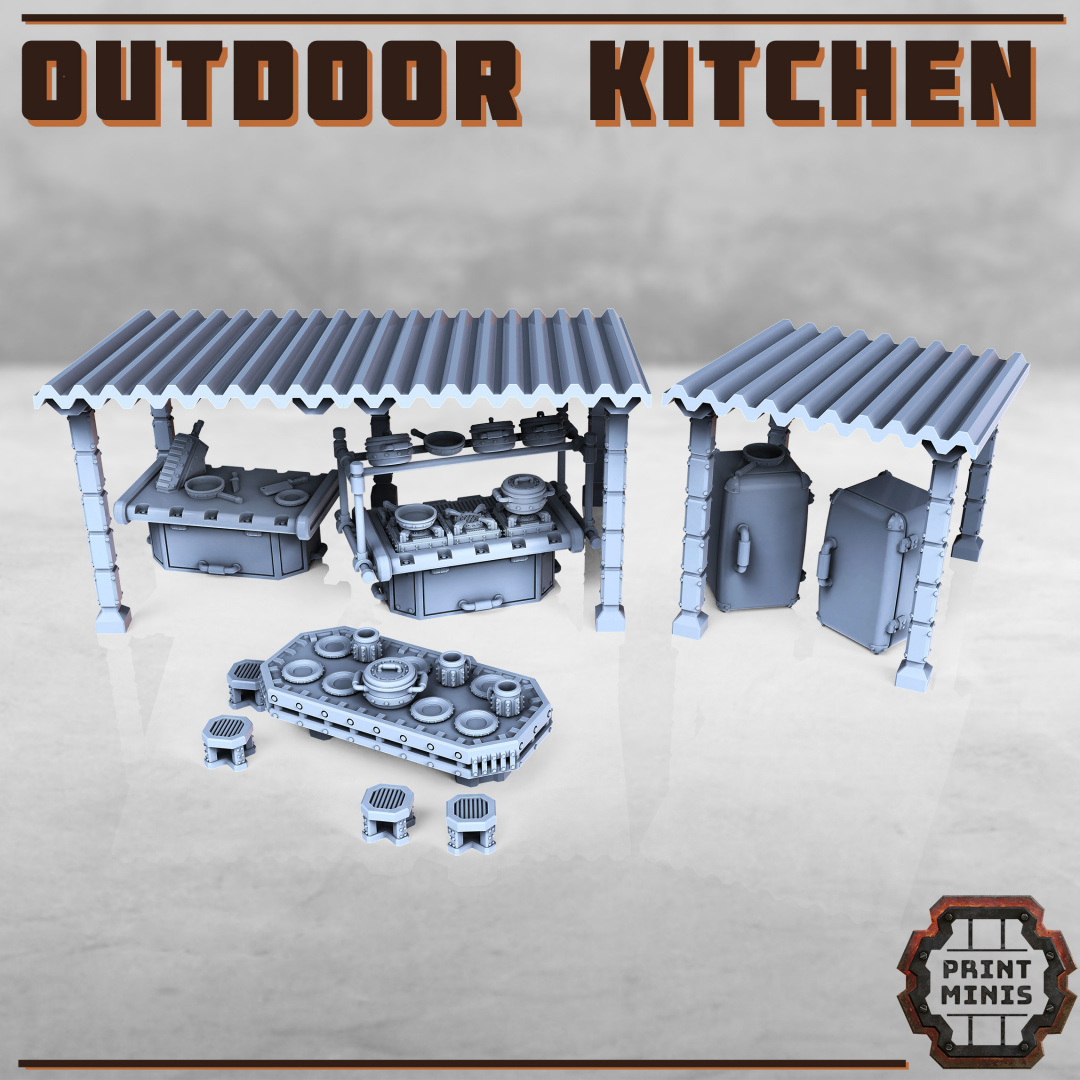 Outdoor Kitchen - Print Minis