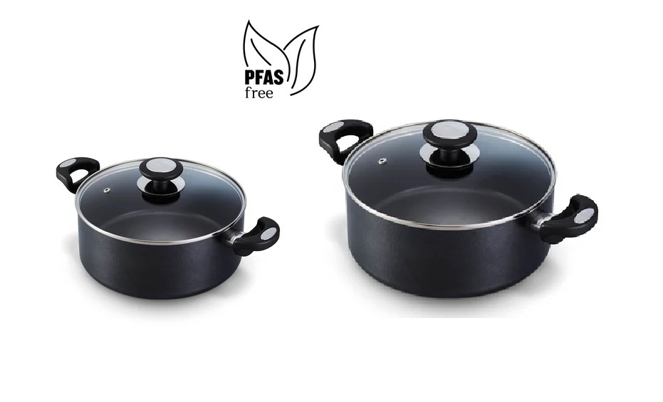 Faitouts 20cm + 24 cm anti adhésif céramique Pro Induc, BEKA