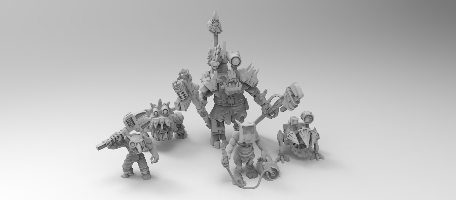 Equipe Mechanos orques - RatmanForge