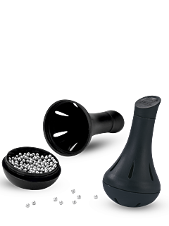 carafe, billes netoyantes