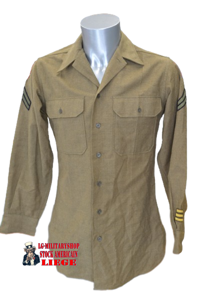 CHEMISE MOUTARDE 9th/3RD ww2