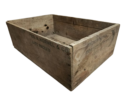 caisse ration de Corned Beef. ww2